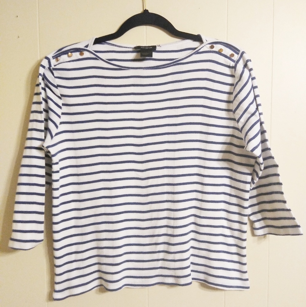 Ann Taylor• Stripes and studs  Size large